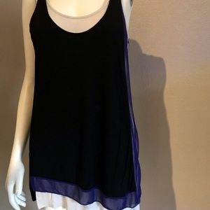Sleeveless layered tunic
